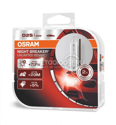 OSRAM XENARC NIGHT BREAKER UNLIMITED (D2S, 66240XNB-DUOBOX) - 0