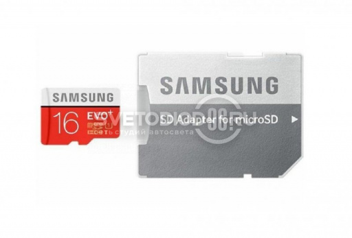 Карта памяти Samsung EVO PLUS microSDHC 100Mb/s UHS-I 16 Гб - 0