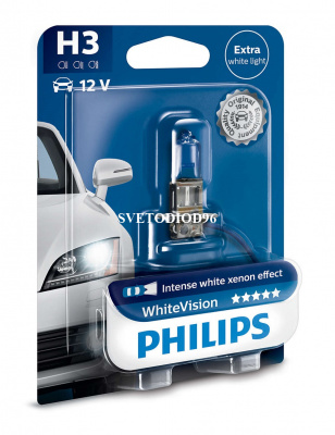 Купить PHILIPS WHITE VISION (H3, 12336WHVB1) | Svetodiod96.ru