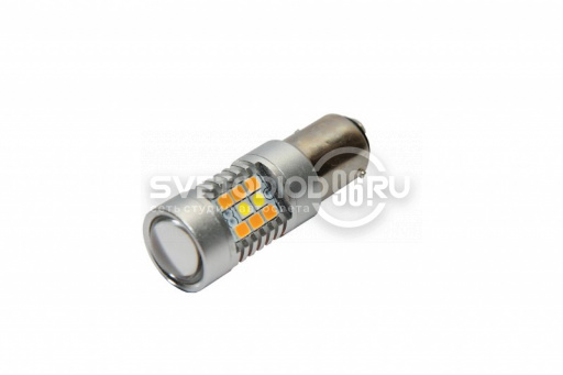Дневные ходовые огни P21/5W 1157 2835Y+3030W LED Белый-Желтый (ДХО+Поворотник) - 0