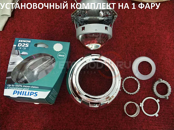 Установка биксеноновых линз Subaru Forester 10
