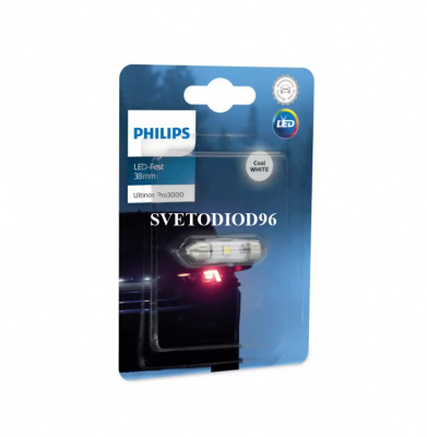 Купить Philips Ultinon Pro3000 LED (C5W, SV8,5-38/11, 11854U30CWB1) 6000K | Svetodiod96.ru