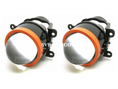Купить Би-светодиодные противотуманные линзы LED FOG Lens F-PRO 3,0", 5000K | Svetodiod96.ru