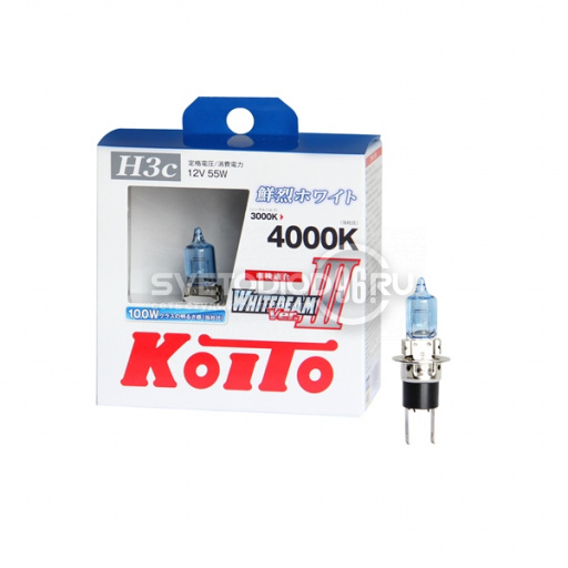 Koito Whitebeam III H3c 12V-55W (100W) P0753W - 0