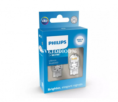 Купить Philips Ultinon Pro6000 (W21W, 11065CU60X2) White | Svetodiod96.ru