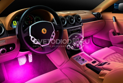 Комплект подсветки салона SV-101 RGB со звуковым контроллером - 0