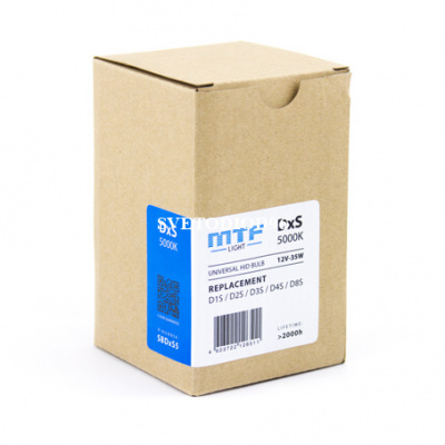 Купить MTF Light Универсальная ксеноновая лампа DxS штатная 5000K (D1S/D2S/D3S/D4S/D8S) | Svetodiod96.ru