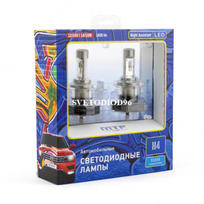 Купить MTF Light H4 Night Assistant LED 5500K | Svetodiod96.ru
