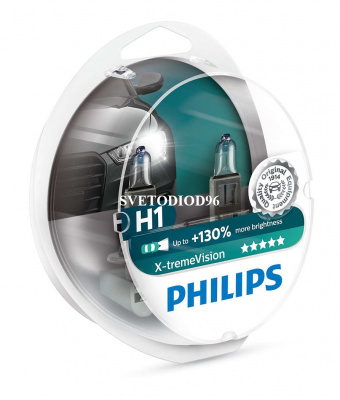 Купить PHILIPS X-treme Vision (H1, 12258XV+S2) | Svetodiod96.ru