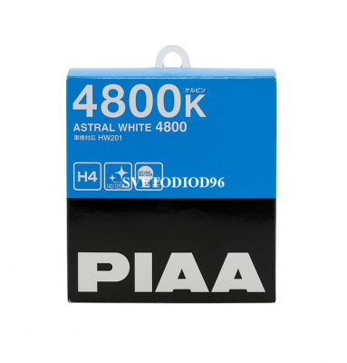 Купить PIAA ASTRAL WHITE (H4) HW-201 (4800K) 60/55W | Svetodiod96.ru