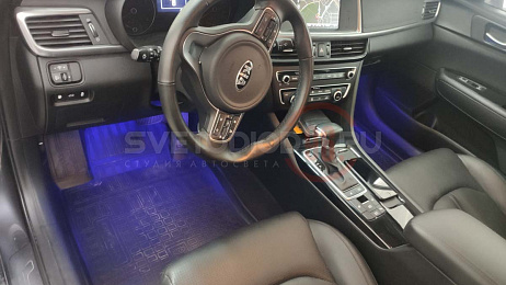 Установка подсветки салона RGB Kia Optima 6