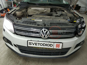 Ремонт штатных дневных ходовых огней Volkswagen Tiguan 9