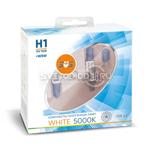 SVS White 5000K H1 55W+W5W - 0