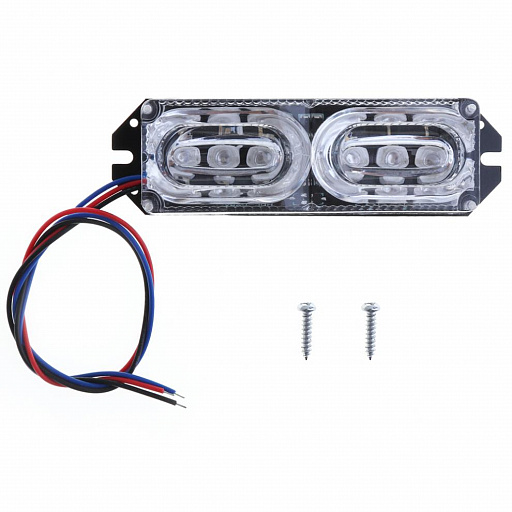 Комплект стробоскопов синий-красный 6 LED - 1