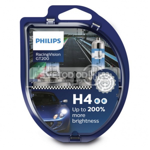 PHILIPS Racing Vision GT200 (H4, 12342RGTS2) - 0